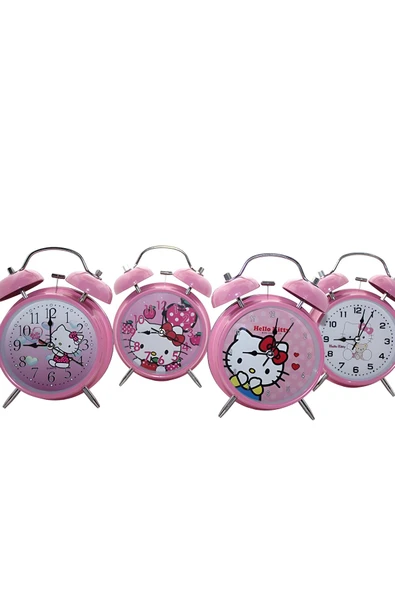 EXENET Hello Kitty Kuromi Disney Karakterli Şık Masaüstü Çalar Saat Sevimli Eğlenceli Hediyelik Özel Dekor ürün görseli 1