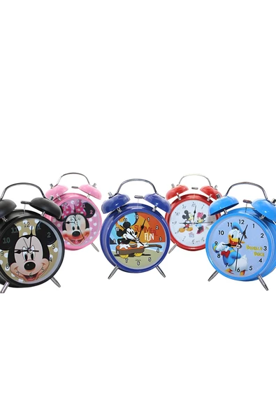 EXENET Hello Kitty Kuromi Disney Karakterli Şık Masaüstü Çalar Saat Sevimli Eğlenceli Hediyelik Özel Dekor ürün görseli 1