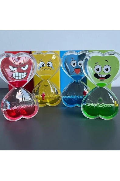 Wolawood Emojili Baloncuk Sıvı Kum Jel Saat Damla Görsel Şölen Efektli Random Renk & Model Hediyelik Eşya ürün görseli 1