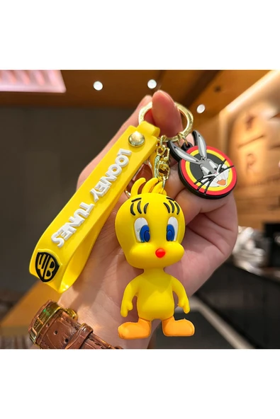 EXENET Modern Kaliteli Civciv Tweety Konsept Anahtarlık Şık Lüks Figür Vip Tasarım Özel Hediyelik Aksesuar ürün görseli 1