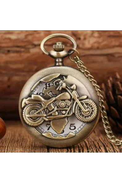 Wolawood Nostaljik Köstekli Saat Vintage, Antika Tarz Şık Cep Saati Özel Seri Vıp Tasarım Retro Hediyelik ürün görseli 1