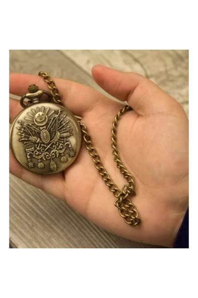 Wolawood Nostaljik Köstekli Saat Vintage, Antika Tarz Şık Cep Saati Özel Seri Vıp Tasarım Retro Hediyelik ürün görseli 1