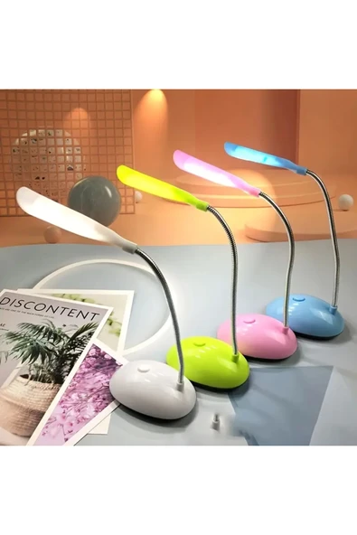 Wolawood Flexi Küçük Boy Esnek Masa Lambası 360° Ayarlanabilir Pilli LED Çalışma ve Gece Lambası ürün görseli 1