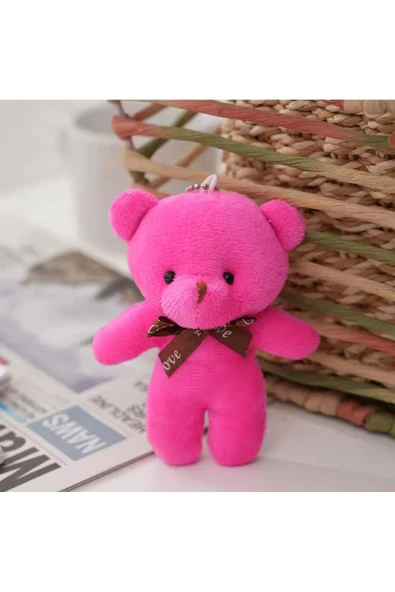Wolawood Yumoş Peluş Ayıcık Anahtarlık Şirin Sevimli Mini Çanta Aksesuarı Sürpriz Ayı Şık Zarif Hediyelik ürün görseli 1