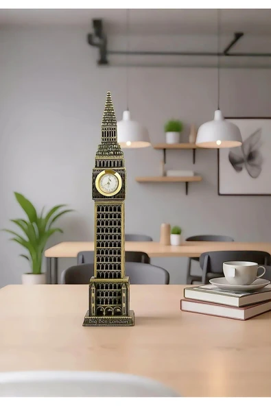Wolawood İngiltere Big Ban Eyalet Binası, Metal Saat Kulesi London Tower Biblo & Vintage Hediyelik Masa ve Ofis Dekoru Özel Dekoratif Aksesuar ürün görseli 1