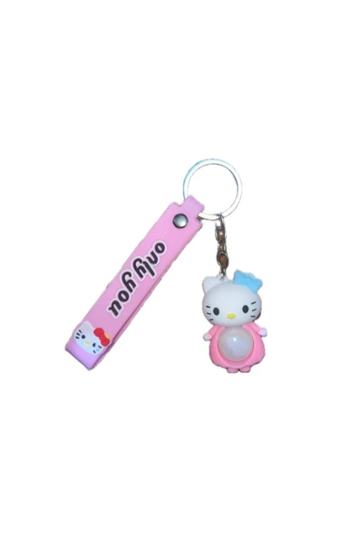 Taşarhome Işıklı Hello Kitty Figürlü Aksesuarları Anahtarlık ürün görseli 1