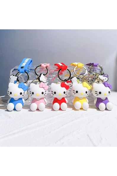 Sarego Hello Kitty Anahtarlık Tatlı Kedicik Çanta Süsü Süper Boy 1 Adet ürün görseli 1