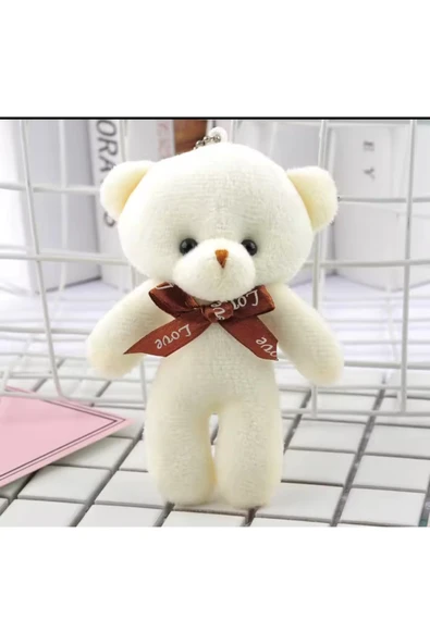 Wolawood Yumoş Peluş Ayıcık Anahtarlık Şirin Sevimli Mini Çanta Aksesuarı Sürpriz Ayı Şık Zarif Hediyelik ürün görseli 1