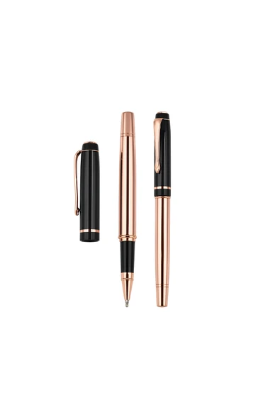 Wolawood Özel Prestije VIP Metal Roller Kalem Rose Gold Black Lüks Zarif Tasarım Şıklık & Kalitenin Simgesi ürün görseli 1