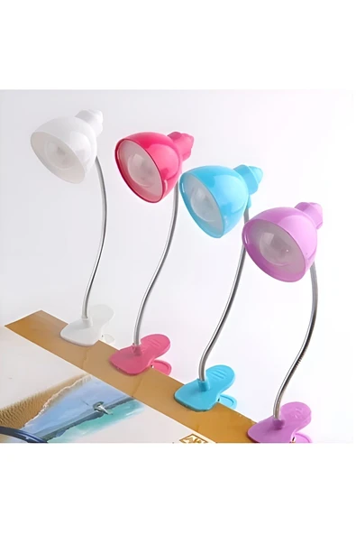 EXENET Modern Tasarımlı LED Işıklı Masa Lambası Kalemlik Pilli Ev Ofis İçin Minimalist Dekoratif Aydınlatma ürün görseli 1