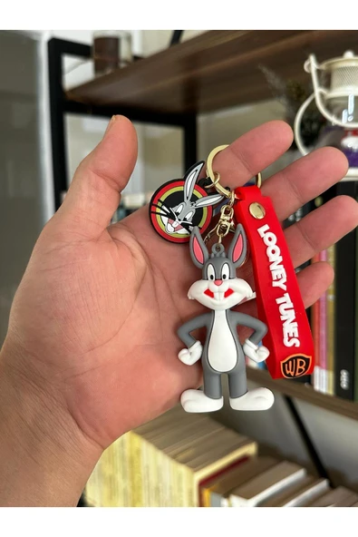 NİNOVA AKSESUAR Bugs Bunny Karakter Anahtarlık Ve Çanta Süsü 3D (Silikon) ürün görseli 1