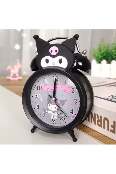 Wolawood Fenomen Tavşan Kedi Çizgi Film Karakterli Masa Saati Alarmlı Çalar Saat Dekoratif Sevimli Hediyelik ürün görseli 1