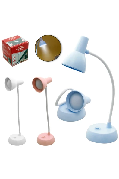 Wolawood Flexi Tasarım Çalışma Masa Lambası 360° Ayarlanabilir Esnek Pilli LED Işık Göz Yormayan Özel Abajur ürün görseli 1