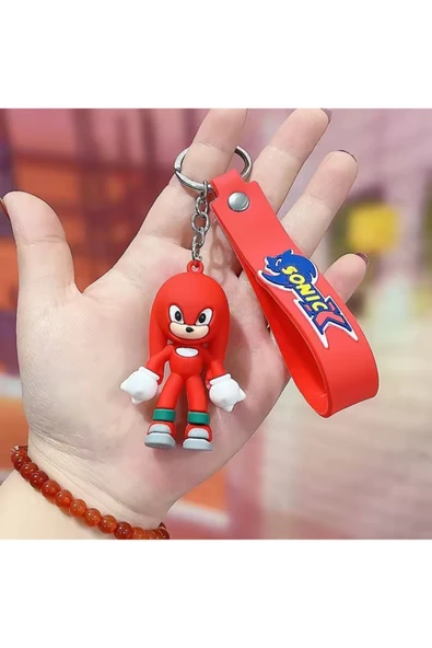 EXENET Kirpi Sonic Anahtarlık 3D Tasarım Hediyelik Şirin Aksesuar Trend Çanta Süsü Koleksiyonluk Özel Ürün ürün görseli 1