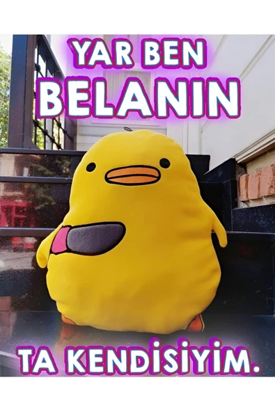 Wolawood Belalı Civciv Minnoş Peluş Yastık Tatlı Ama Tehlikeli Görünümüyle Yumoş Sevimli Sarılmalık Oyuncak ürün görseli 1