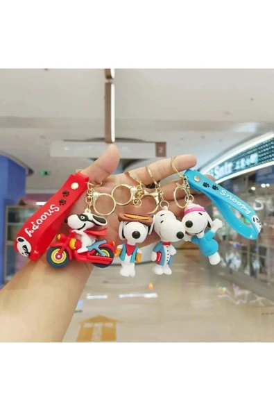 Sarego Snoopy Dog Anahtarlık Çanta Aksesuarları Lüks 3D Mega Boy 1 Adet ürün görseli 1