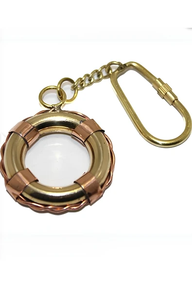 Wolawood Özel Üretim Pirinç Anahtarlık Retro Vintage Tasarım Şık Dayanıklı Metal Hediyelik Aksesuar ürün görseli 1