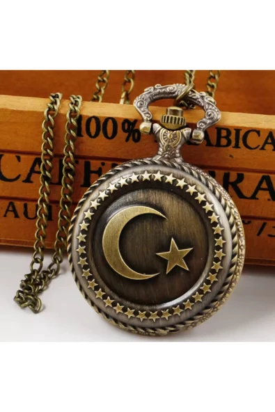 Wolawood Nostaljik Köstekli Saat Vintage, Antika Tarz Şık Cep Saati Özel Seri Vıp Tasarım Retro Hediyelik ürün görseli 1