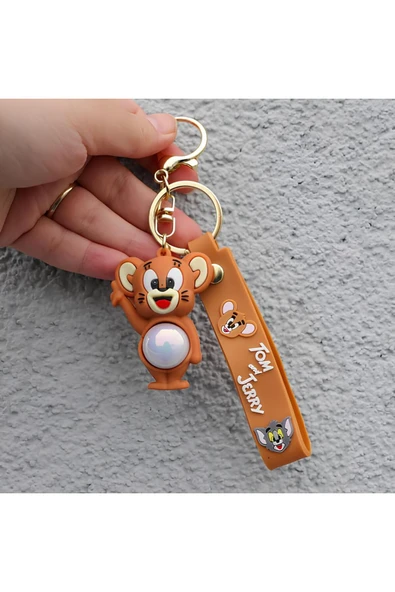 Wolawood Işıklı Anahtarlık Sevimli Maskot 3D Figürlü Şirin Çanta Aksesuarı Hediyelik Minik Oyuncak Anahtarlık ürün görseli 1
