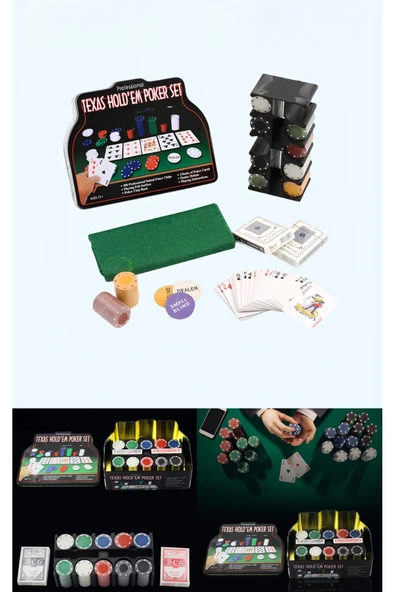 Wolawood Profesyonel Poker Seti 200 Çipli Luxury Metal Kutulu Özel İskambil Kağıtlı Casino Vip Oyun Takımı ürün görseli 1