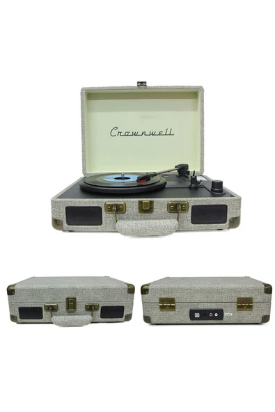 Wolawood Ahşap Nostaljik Pikap Bluetooth & Hoparlörlü Gramofon 33/45/78 Devir Taş ve Plastik Plak Müzik Çalar ürün görseli 1