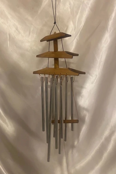 RaHan Deprem Zili Çanı Rüzgar Çanı Zili Feng Shui Ejderha Yılı Koruma Şık Borulu Bambu Katlı Pagoda ürün görseli 1