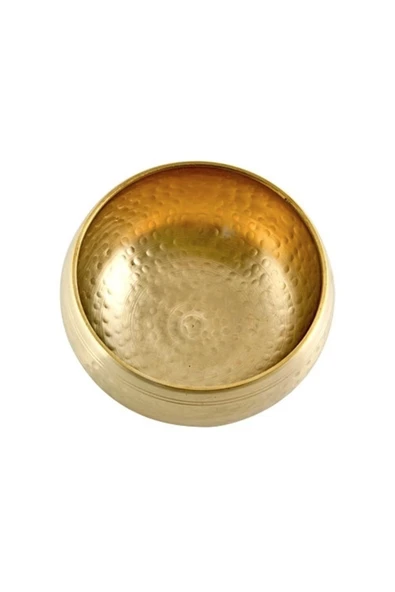 Miamantra Tibet Ses Çanağı - Düz Pirinç Dövme - 16 Cm ürün görseli 1