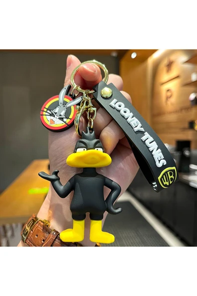 EXENET Modern Kaliteli Ördek Daffy Duck Konsept Anahtarlık Lüks Figür Vip Tasarım Özel Hediyelik Aksesuar ürün görseli 1