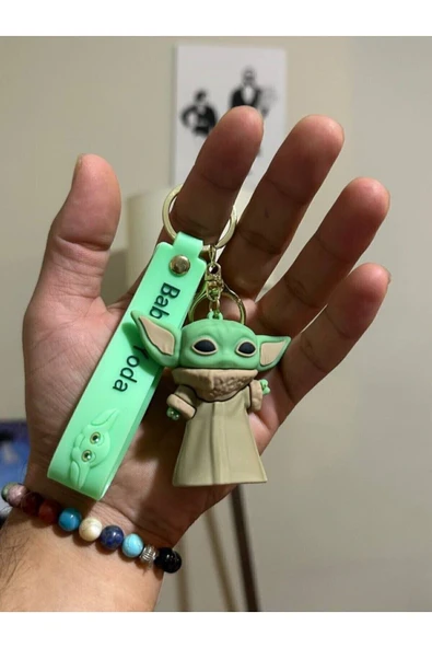 NİNOVA AKSESUAR Star Wars Mandalorian The Child Grogu Baby Yoda Anahtarlık ve Çanta Süsü 3D ürün görseli 1