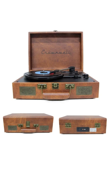 Wolawood Ahşap Nostaljik Pikap Bluetooth & Hoparlörlü Gramofon 33/45/78 Devir Taş ve Plastik Plak Müzik Çalar ürün görseli 1
