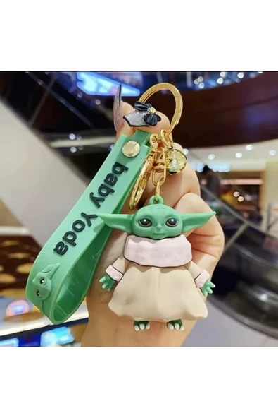 Wolawood Baby Yoda Anahtarlık Grogu Yıldız Savaşları Tema Simego Sevimli Aksesuar Hediyelik Çanta Araba Süsü ürün görseli 1