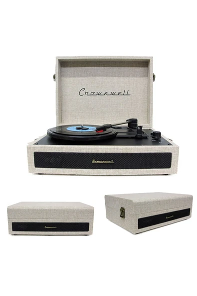 Wolawood Premium Seri Crownwell Casablanca Bluetooth Hoparlör Mevcut Elektronik Pikap Antik Müzik Çalar ürün görseli 1