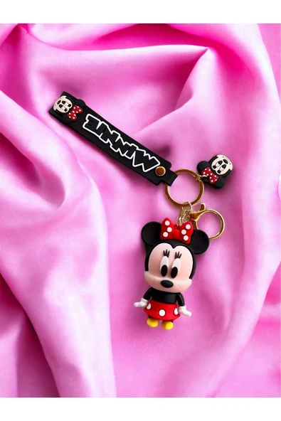 Mel's Accesoriess 3d Boyutlu Silikon Mickey Mouse Unisex Anahtarlık ürün görseli 1