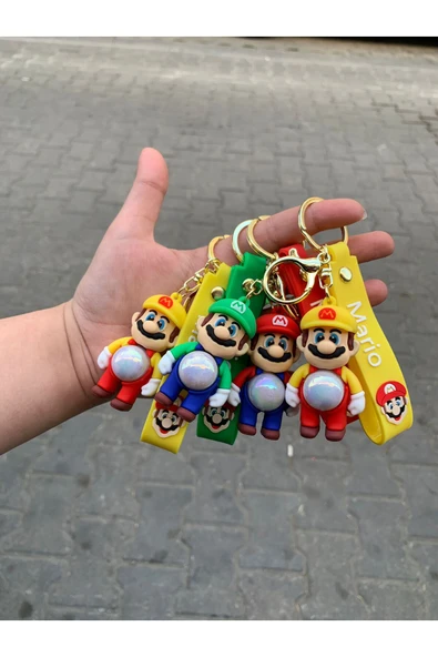 Wolawood Işıklı Anahtarlık Sevimli Maskot 3D Figürlü Şirin Çanta Aksesuarı Hediyelik Minik Oyuncak Anahtarlık ürün görseli 1