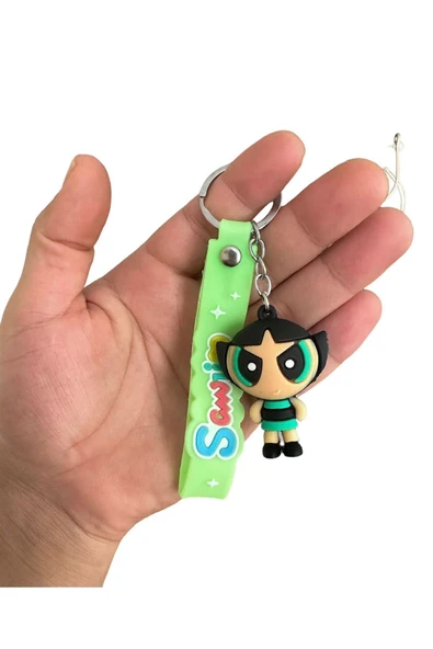 NİNOVA AKSESUAR Powerpuff Girls Karakter Anahtarlık Ve Çanta Süsü ürün görseli 1