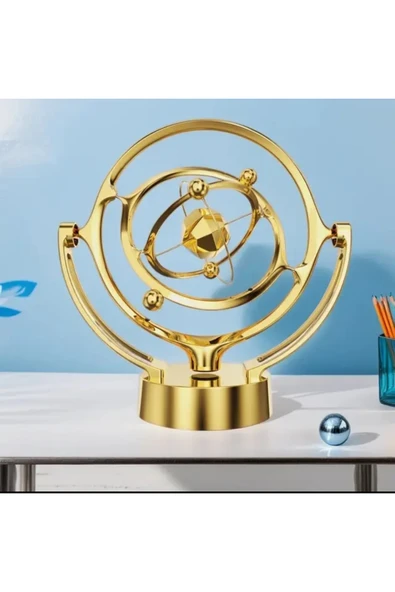 Wolawood Newton Balans Gold Denge Topu Kinetik Hareketli Masaüstü Aksesuar Konsept Süs Biblo Hediyelik Dekor ürün görseli 1
