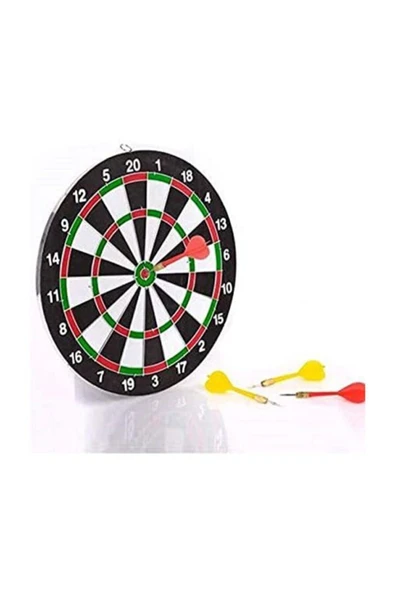 Tina 12 Inç Ahşap Dart 6 Iğneli Ok Hedef Nişan Tahtası Oyun Seti ürün görseli 1
