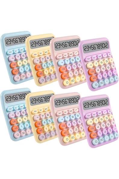 Wolawood Color Kids Collection Renkli Çocuk Hesap Makinesi (1 Adet) Ergonomik Tuşlu, Mini Cep Öğrenci, Okul, Ev, Ofis ve Eğitim Amaçlı Kullanıma Uygun, Çocuklara Hediye ürün görseli 1