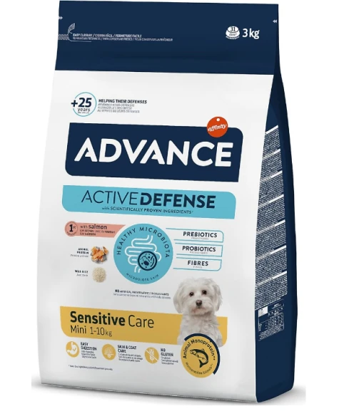 Advance Mini Sensitive Somonlu 3 kg Küçük Irk Yetişkin Köpek Maması ürün görseli 1