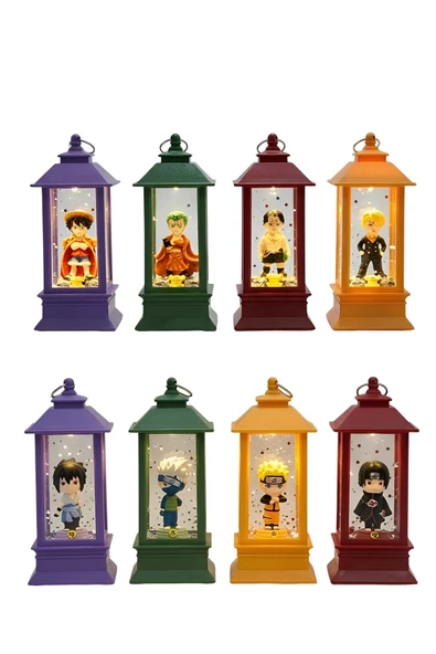 Wolawood Premium Anime One Piece & Naruto Kar Küresi Işıklı Figür LED'li Özel Koleksiyon (1-ADET) Gece Lambası 13-Cm Masaüstü Dekoratif Hediyelik ürün görseli 1