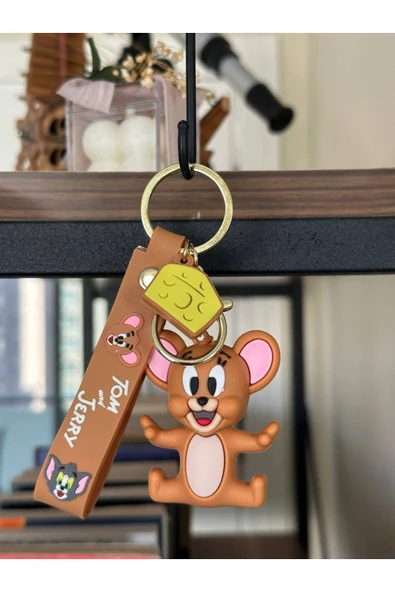 NİNOVA AKSESUAR Jerry Silikon Anahtarlık Ve Çanta Aksesuarı 3d (BÜYÜK) ürün görseli 1