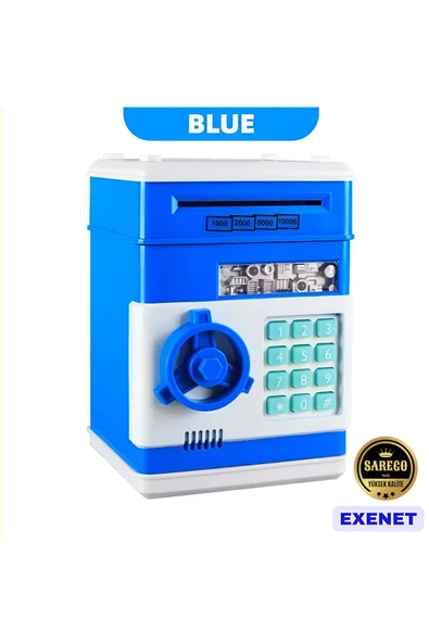 EXENET Şifreli ATM Kumbara Elektronik Para Kasası Çocuklara Güvenli Eğitici Oyuncak Bankamatik Özel Hediye ürün görseli 1