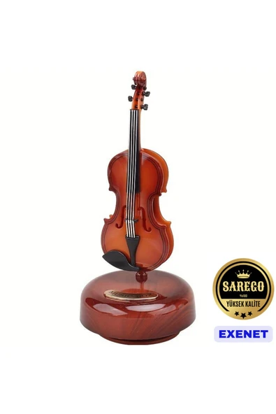 EXENET Kurmalı Hareketli Müzik Kutusu Özel Retro Klasik Tasarım Dekoratif Nostaljik Sanatsal Hediyelik Ürün ürün görseli 1