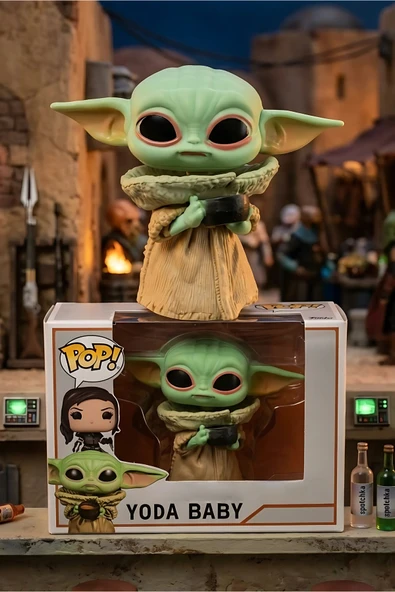 Wolawood Pop The Child Grogu Baby Yoda Figür Koleksiyon Seti – Premium Kutulu Süper Star Özel Seri Dekoratif Masaüstü Hediyelik Karakter Random Model ürün görseli 1