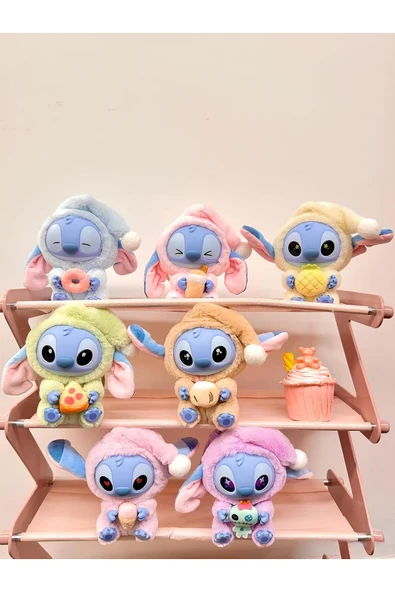 Wolawood Lilo Stitch Karakter Süpriz Peluş Box Oyuncak Trend Labubu Model Kutulu Sevimli Yumoş Peluş Ayıcık ürün görseli 1