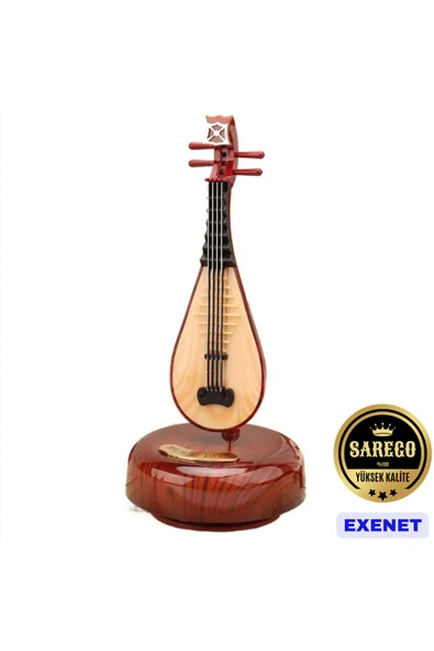 EXENET Kurmalı Hareketli Müzik Kutusu Özel Retro Klasik Tasarım Dekoratif Nostaljik Sanatsal Ürün ürün görseli 1