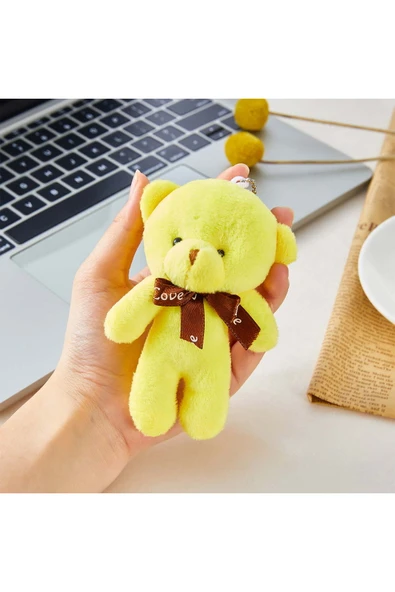 Wolawood Yumoş Peluş Ayıcık Anahtarlık Şirin Sevimli Mini Çanta Aksesuarı Sürpriz Ayı Şık Zarif Hediyelik ürün görseli 1