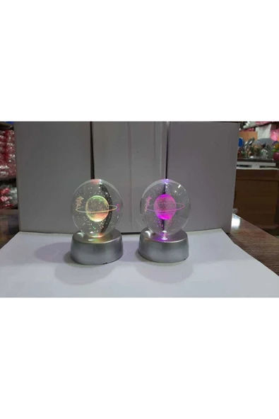 Sarego Eşsiz Işık Gösterisi Sunan Büyüleyici Pilli Renk Değiştiren 3D Kristal Cam Küre Sihirli Atmosfer ürün görseli 1