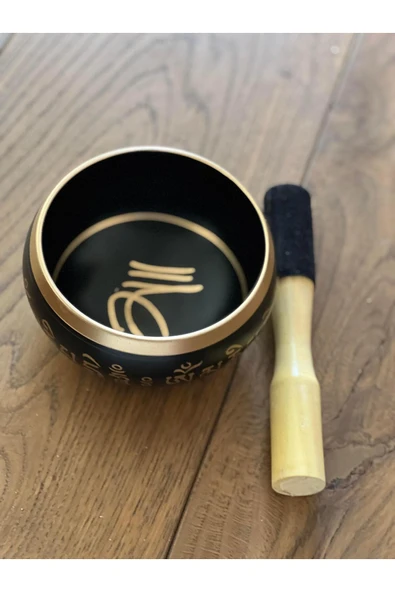Miamantra Pirinç Tibet Ses Çanağı-12 cm çap Meditasyon Çanı, Yoga Çanı, Singing Bowl, Tokmaklı Set ürün görseli 1