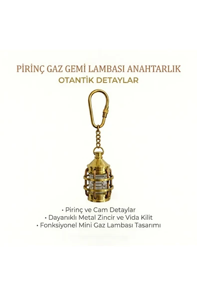 Wolawood Limited Edition Pirinç Marin & Yüksek Kalite Antik Temalı, Hediyelik Anahtarlık Aksesuar Koleksiyon Ürünü Vintage Tasarım Sınırlı Sayıda Özel Üretim Premium Seri ürün görseli 1
